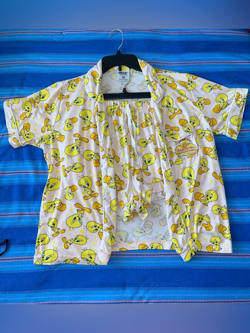 Warner Bros. Tweety All-Over Print Button-Down Shirt